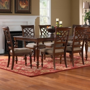 Standard Furniture Woodmont 7 Piece Leg Dining Room Set in Cherry - All