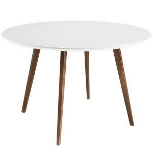 Modway Canvas Dining Table in White - All