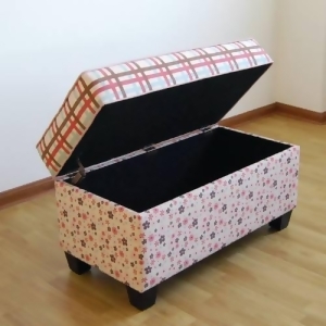 4D Concepts Storage Bench In Plaid And Floral - All