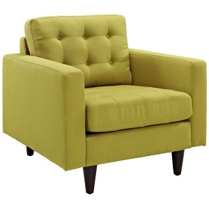 Modway Empress Upholstered Armchair in Wheatgrass - All