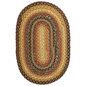 Homespice Peppercorn Braided Oval Rug - All