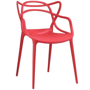 Modway Entangled Dining Armchair In Red - All