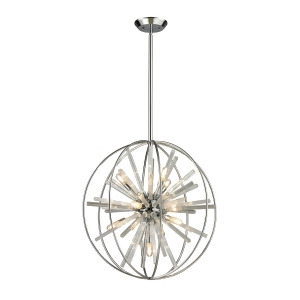 Elk Lighting Twilight Collection 10 Light Pendant In Polished Chrome 11562/10 - All