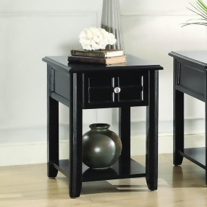 Homelegance Carrier Chairside Table w/Functional Drawer in Espresso - All