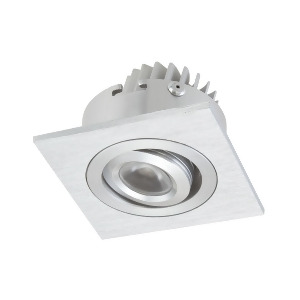 Alico Single Square Recessed 1 3Wled Driver Included / Brushed Aluminum - All