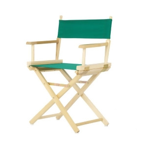 Yu Shan Director's Chair In Natural Frame with Hunter Green Canvas - All