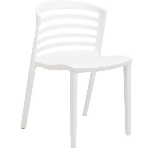 Modway Curvy Dining Side Chair in White - All