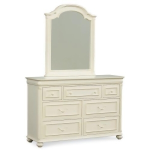 Legacy Charlotte Arched Mirror In Antique White - All