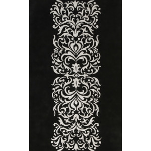 Noble House Amber Collection Rug in Black / Silver - All