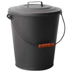 Uniflame C-1709b Black Ash Bin with Lid - All