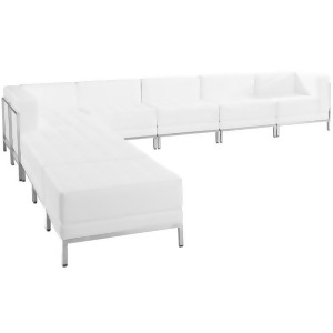 Flash Furniture Hercules Imagination Series White Leather Sectional Configuratio - All