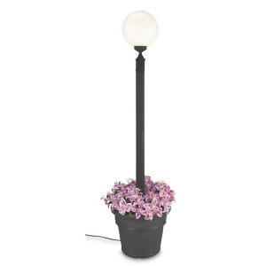 Patio Living Concepts European 00380 85 Inch Single White Globe Planter Lamp - All