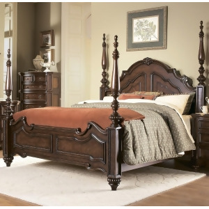 Homelegance Prenzo Poster Bed in Brown - All