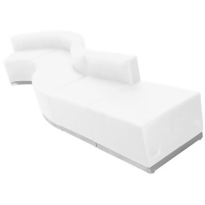 Flash Furniture Zb-803-590-set-wh-gg Hercules Alon Series White Leather Receptio - All