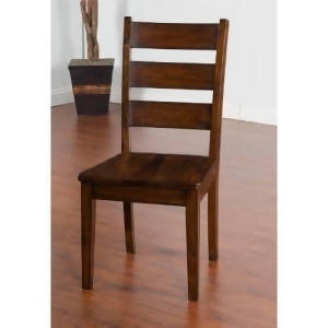 Sunny Designs Tuscany Ladder-back Chair with Wood Seat - All