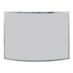 Uniflame S-1613 Single Panel Curved Pewter Screen - All