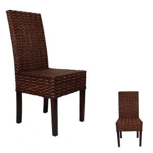 Entrada En110703 Rattan Chair Set of 2 - All