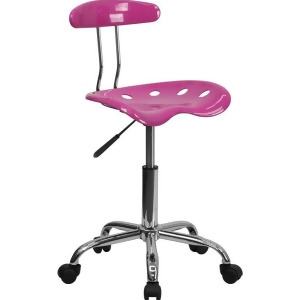 Flash Furniture Vibrant Candy Heart Chrome Computer Task Chair w/ Tractor Seat - All