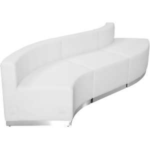 Flash Furniture Zb-803-830-set-wh-gg Hercules Alon Series White Leather Receptio - All
