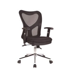 Techni Mobili High-Back Mesh Task Chair in Black - All