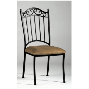 Chintaly 710 Wrought Iron Side Chair In Antique Taupe Set of 4 - All