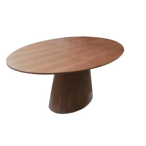 Moes Home Otago Oval Dining Table in Walnut - All