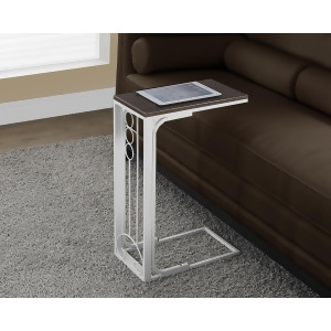Monarch Specialties Cherry Top Antique White Metal Accent Table I 3136 - All