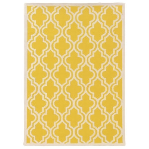 Linon Silhouette Rug In Yellow And White 1'10 x 2'10 - All
