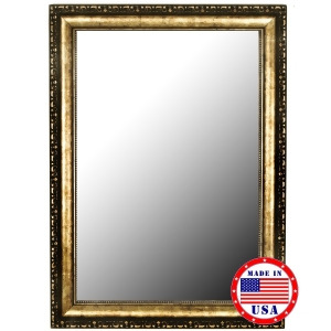 Hitchcock Butterfield Tibetan Silver-Aged Gold Framed Wall Mirror - All