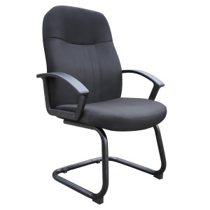 Boss Chairs Boss Mid Back Fabric Guest Chair In Black - All