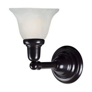 Nulco Lighting Vintage Bath 84020/1 1Light Glass Bath Bar in Oil Rubbed Bronze - All