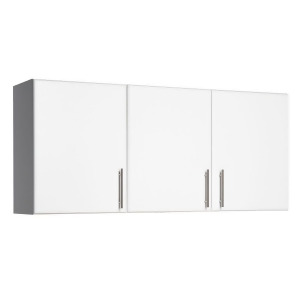 Prepac Elite White 54 Inch Wall Cabinet w/ 3 Doors - All