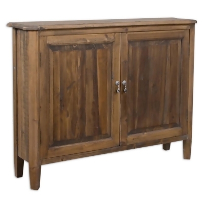 Uttermost Altair Console Cabinet in Stony Gray Wash 