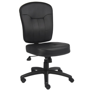 Boss Chairs Boss Black Leather Task Chair - All