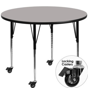 Flash Furniture Mobile 48 Round Activity Table With 1.25 Thick High Pressure G - All