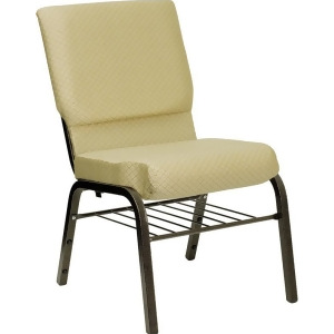 Flash Furniture Hercules Series 18.5 Inch Wide Beige Patterned Church Chair w/ 4 - All