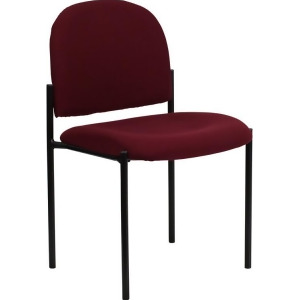 Flash Furniture Burgundy Fabric Comfortable Stackable Steel Side Chair Bt-515- - All