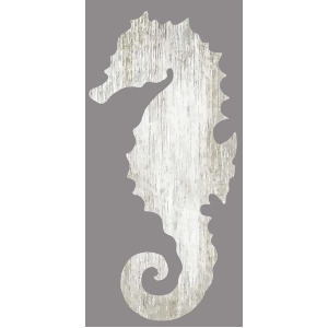 Red Horse Seahorse Right White Sign - All