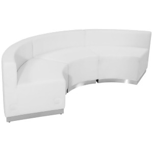 Flash Furniture Zb-803-740-set-wh-gg Hercules Alon Series White Leather Receptio - All