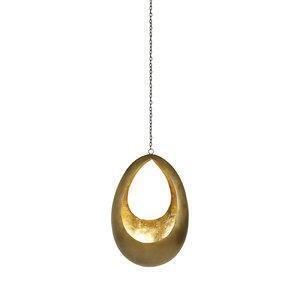 Riado Oval Gold Hanging T-Lite Holder - All