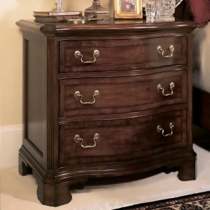 American Drew Cherry Grove 3 Drawer Nightstand in Antique Cherry - All