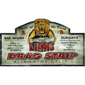 Red Horse Drag Strip Sign - All