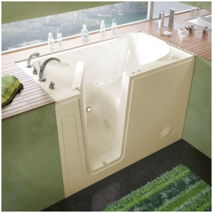 Meditub 30x54 Left Drain Biscuit Air Jetted Walk-In Bathtub - All