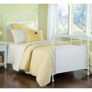 Hillsdale Kensington Metal Bed in Textured White - All