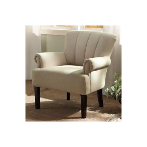 Homelegance Langdale Upholstered Accent Chair in Oatmeal-Colored Fabric - All