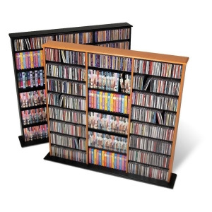 Prepac Oak Triple Media Tower Holds 960 CDs - All