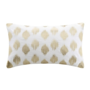Ink Ivy Nadia Dot Embroidered Oblong Pillow In Gold - All