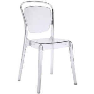 Modway Entreat Dining Side Chair in Clear - All