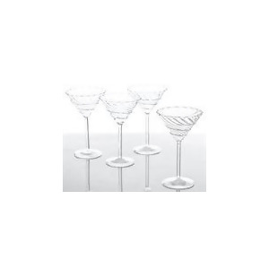 Abigails La Boheme Martini Glass In Clear Set of 4 - All