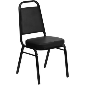 Flash Furniture Hercules Series Trapezoidal Back Stacking Banquet Chair w/ Black - All